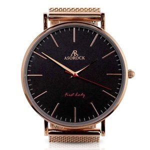 Asorock Watches Rosegold/Black Firstlady Womens watch | Unique watch